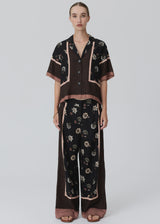 Trellis Shirt Scarf Print