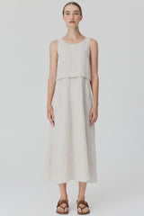 Frankie Double Layer Dress Natural