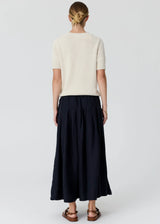 Cedar Lurex Knit Top Chalk/Silver