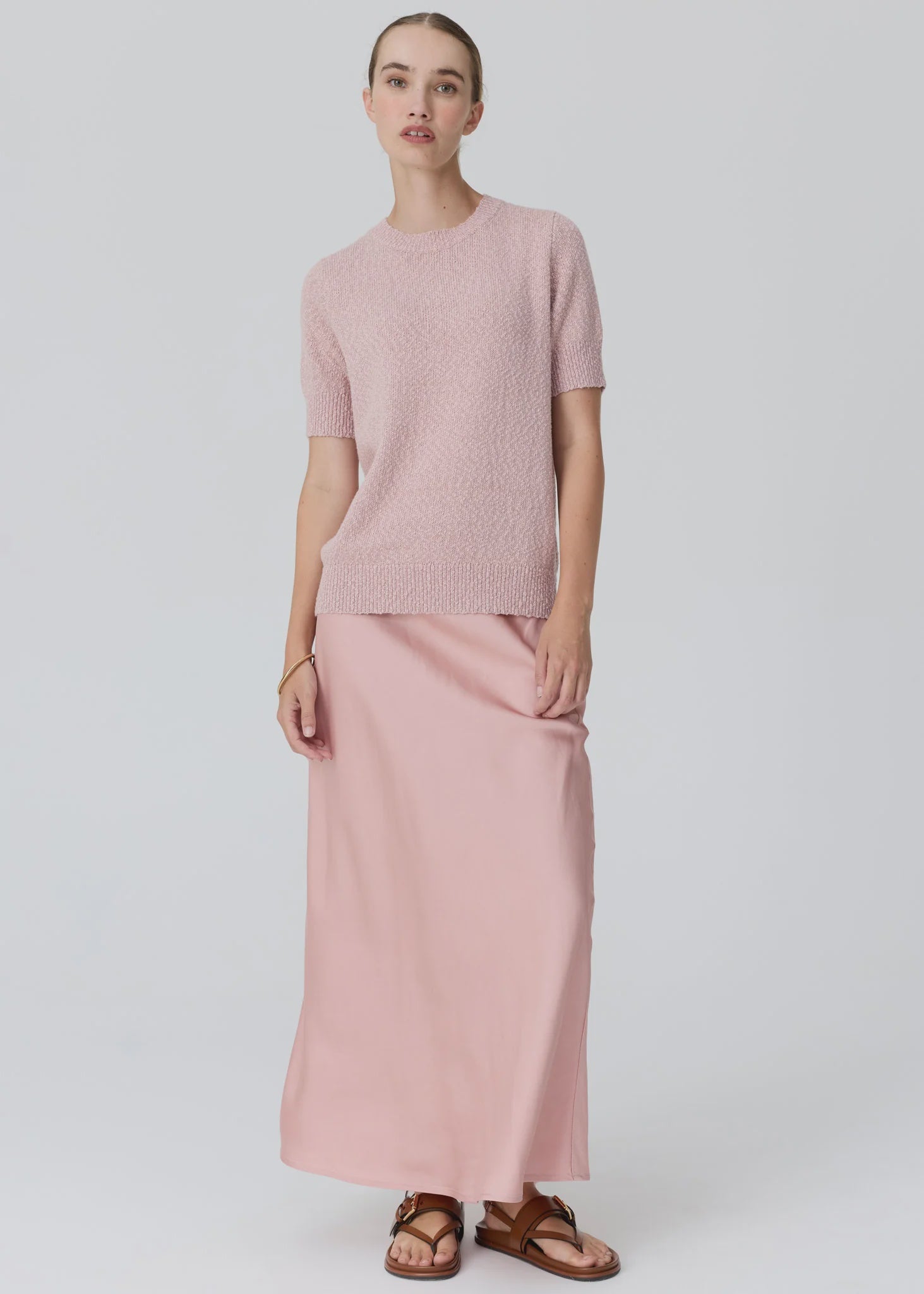 Cedar Lurex Knit Top Pink/Rose