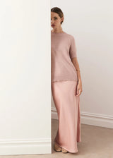 Cedar Lurex Knit Top Pink/Rose
