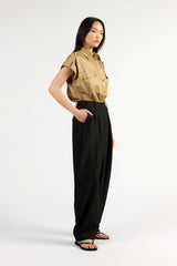Ricki Barrel Leg Pants Black