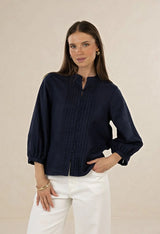 Hazel Blouse Navy
