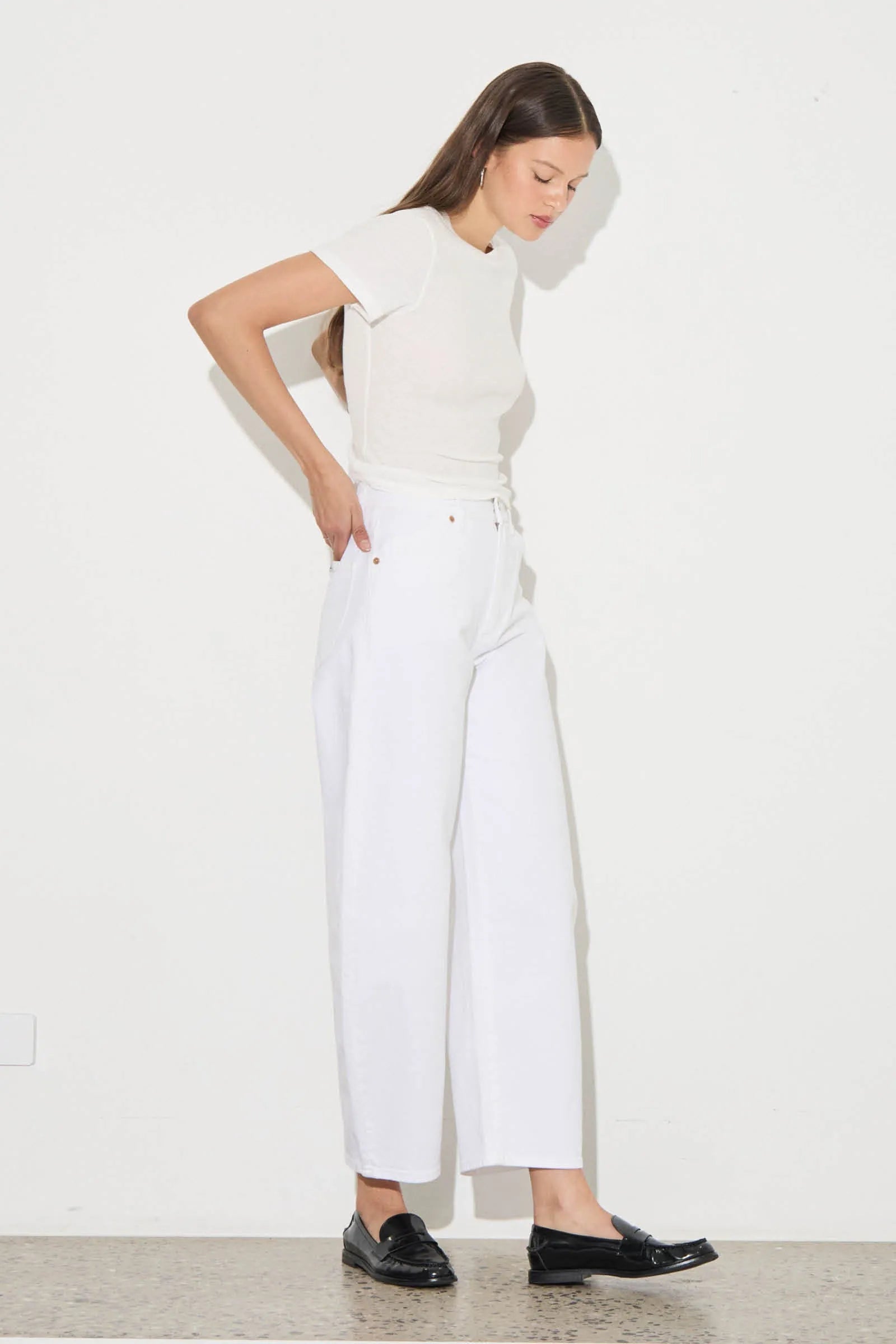 Arc Barrel White Gold