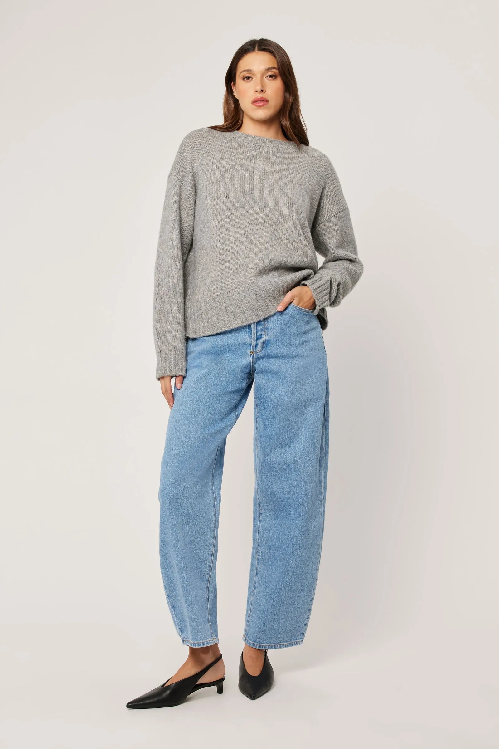 Tomboy Merino Knit Grey Marle
