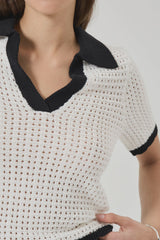 Estelle Knit Top Vintage White