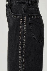 Sailor Scoop Long Black Sand Eyelet