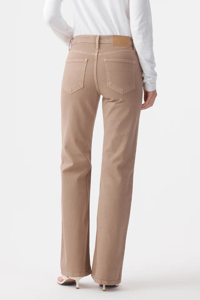 Effie Mid Flare Jean Mushroom