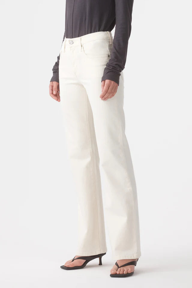 Effie Mid Flare Jean Soft White