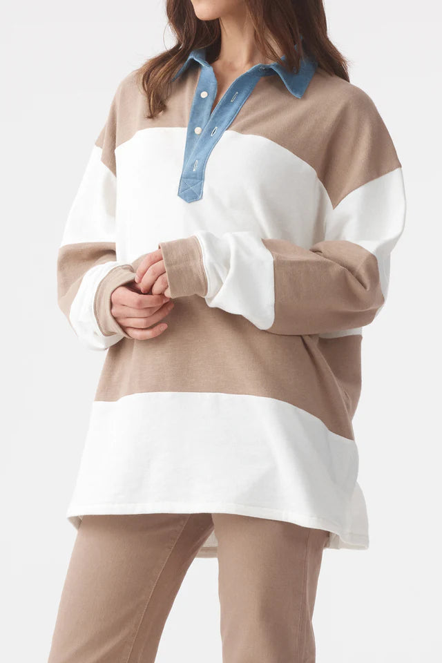 The Marco Polo Mushroom Stripe