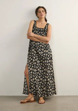 Amiah Maxi Dress Black Floral