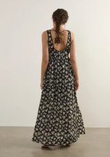 Amiah Maxi Dress Black Floral