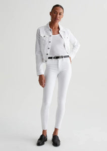 AG Farrah Skinny Ankle In White