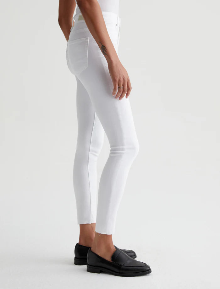 AG Farrah Skinny Ankle In White