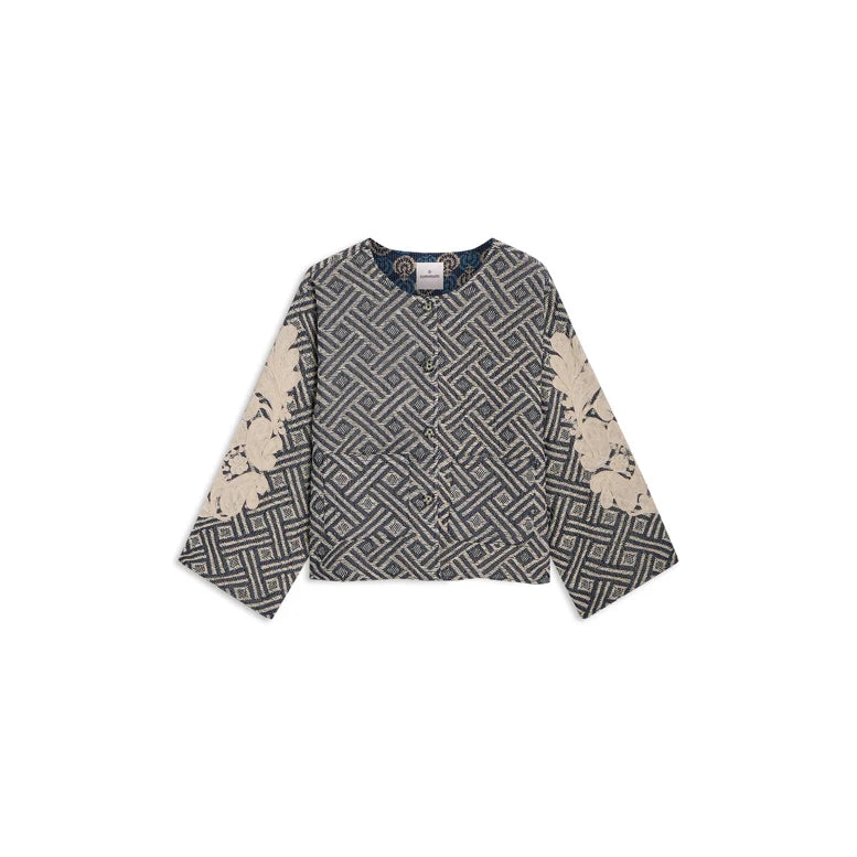 Jaquard Jacket Blue