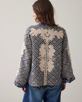 Jaquard Jacket Blue