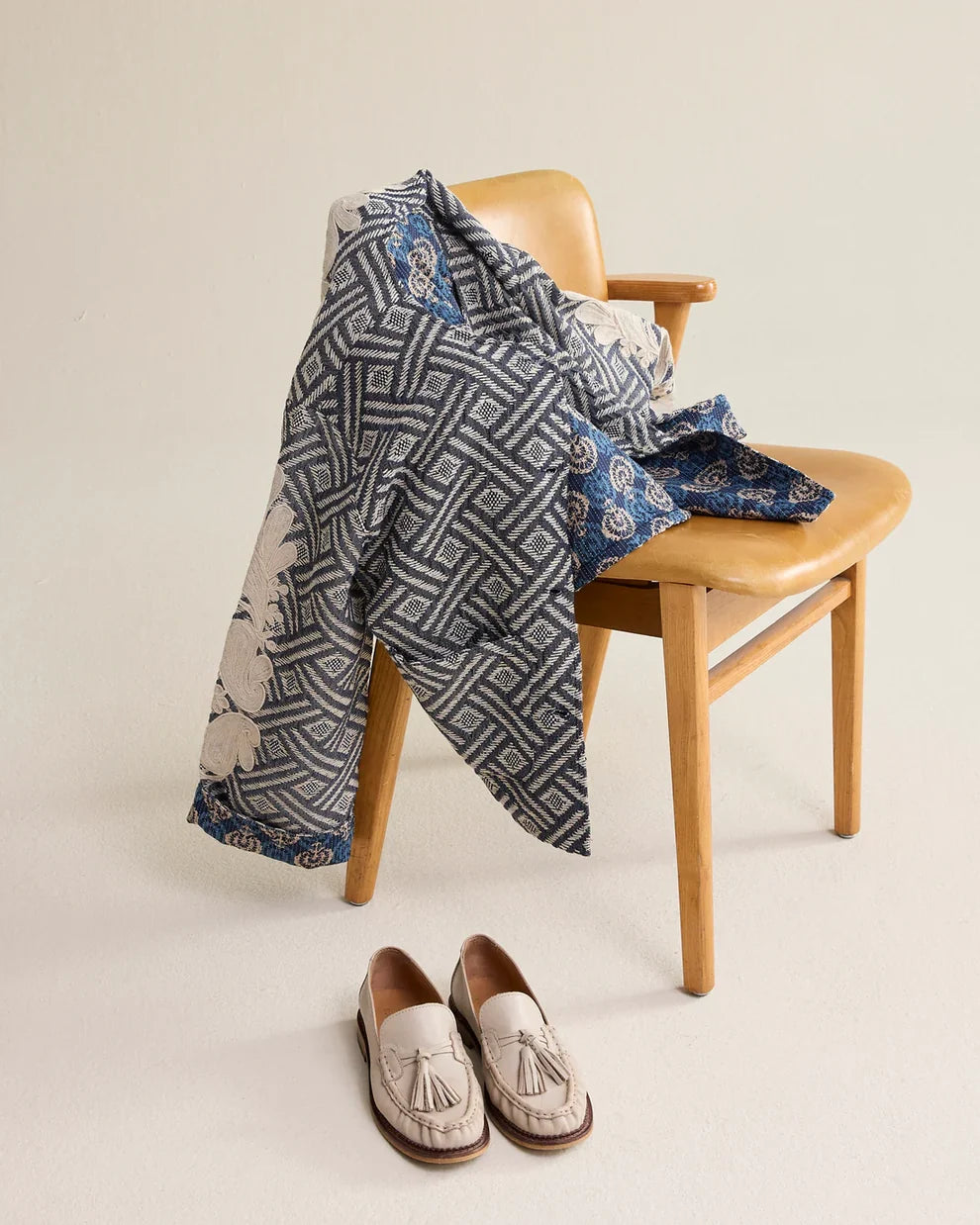 Jaquard Jacket Blue