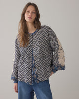 Jaquard Jacket Blue