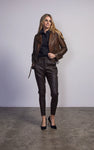 DEA Rundle Leather Pant in Chocolate