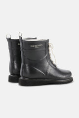 Ilse Jacobsen Rubber Rain Boots Ankle Black