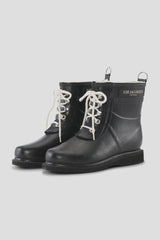 Ilse Jacobsen Rubber Rain Boots Ankle Black