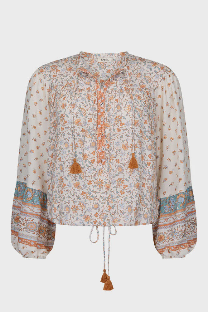 Spell Sunshine Bandit Blouse Desert Sage