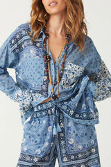 Spell Sunshine Bandit  Shirt Dress Top Chambray