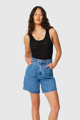 Rollas Super Mirage Short Evie In Dark Blue