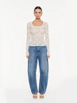 Bonnie Lace Top Ivory