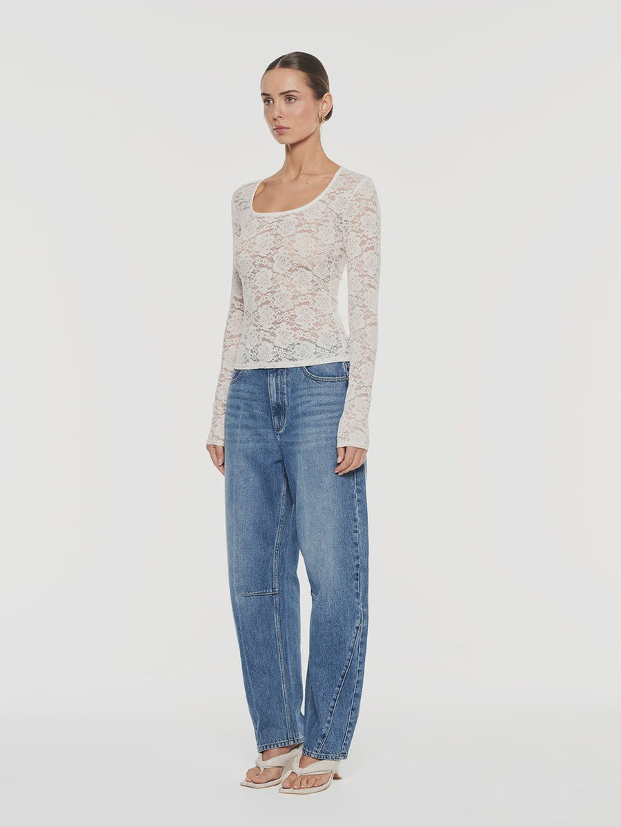 Bonnie Lace Top Ivory