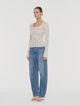 Bonnie Lace Top Ivory