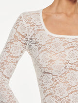 Bonnie Lace Top Ivory