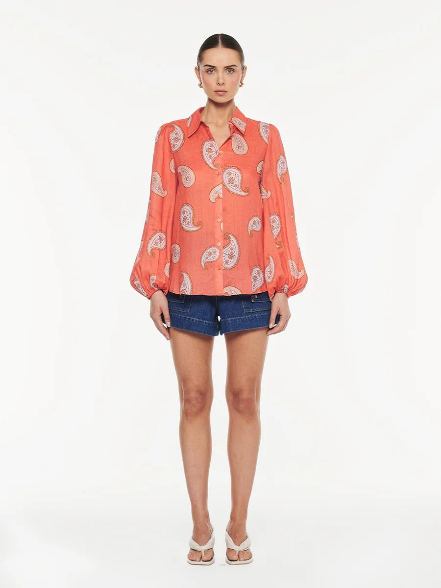 Ezra Blouse Coral