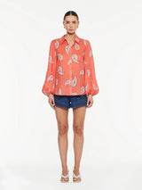 Ezra Blouse Coral