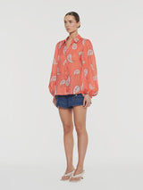 Ezra Blouse Coral