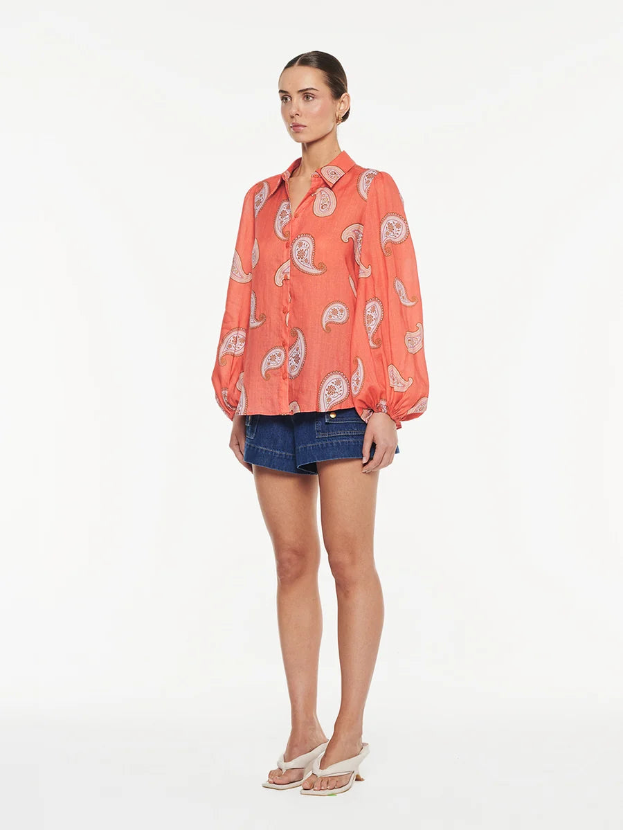 Ezra Blouse Coral