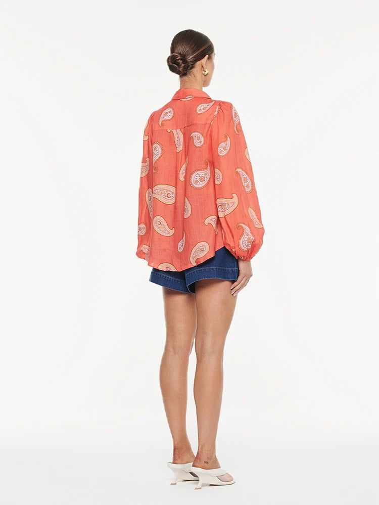 Ezra Blouse Coral