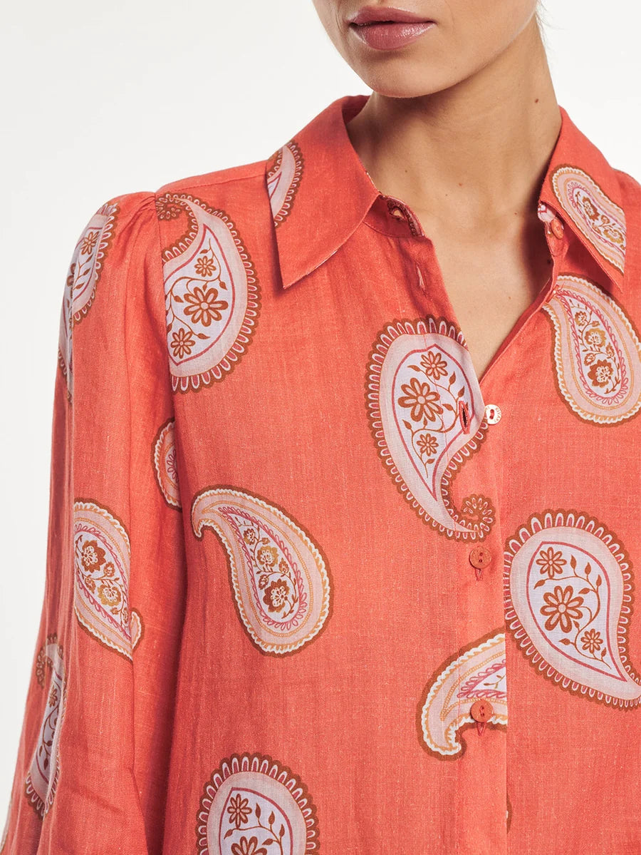 Ezra Blouse Coral