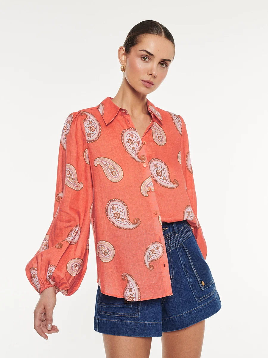 Ezra Blouse Coral