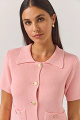 Solar Cardi  Top Tea Rose