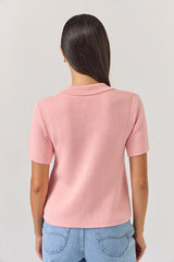 Solar Cardi  Top Tea Rose
