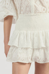 Gwen Mini Skirt Salt
