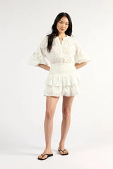 Gwen Mini Skirt Salt