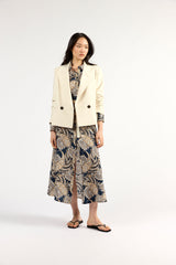 Crop Blazer Cloud