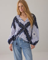Cotton Voie Tie Dye Blouse