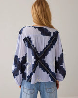 Cotton Voie Tie Dye Blouse