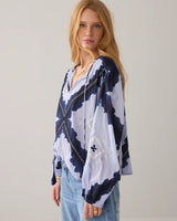 Cotton Voie Tie Dye Blouse