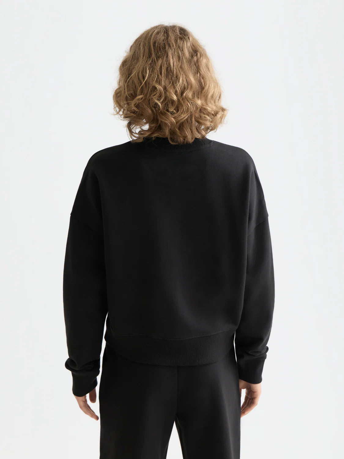 embroidered Logo Sweatshirt Black
