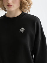 embroidered Logo Sweatshirt Black