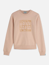 Artwork Regularfit Sweatshirt Rose Dust